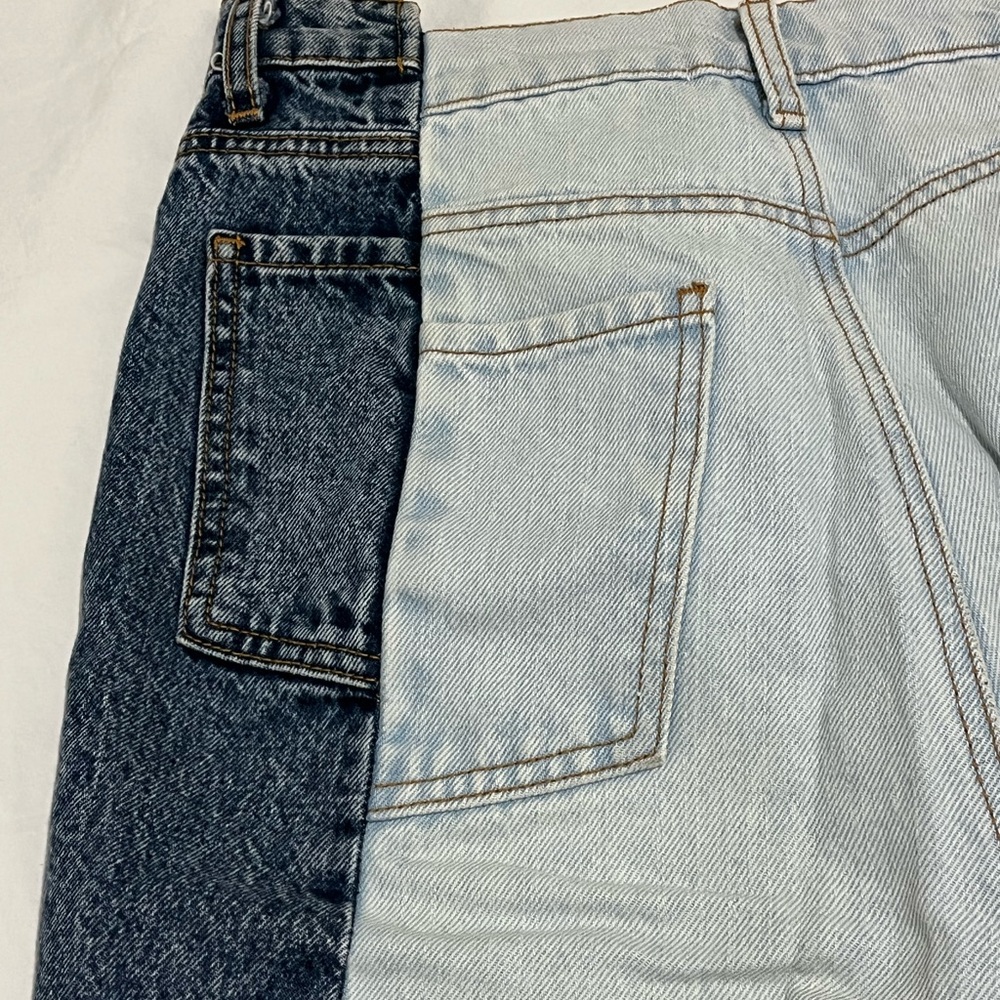 Two-Tone Revice Denim Jeans - Picture 3 of 6